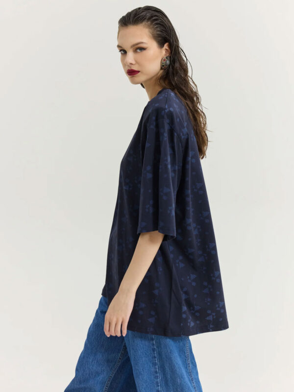 Hemithea Sahara Flower T-shirt Dark Blue