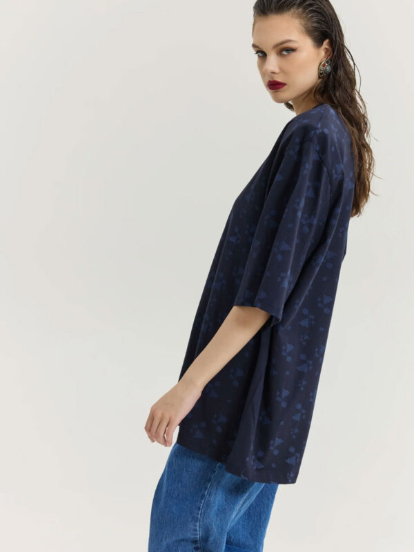 Hemithea Sahara Flower T-shirt Dark Blue