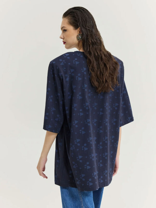 Hemithea Sahara Flower T-shirt Dark Blue