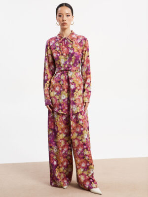 Ananke Jade Tencel Printed Pants