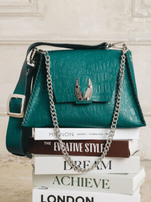 Individual "Wings" Shoulder Bag Forest Green