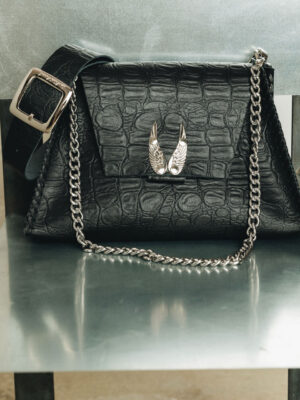 Individual "Wings" Shoulder Bag Black