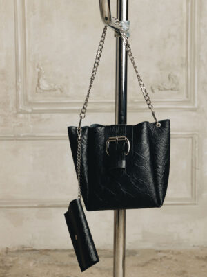 Individual "Missing" Shoulder Bag Black