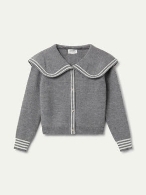 Compania Fantastica Grey Sailor Collar Cardigan