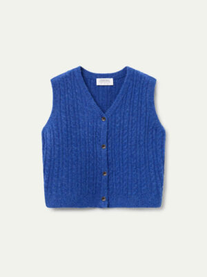 Compania Fantastica Blue Knitted Vest