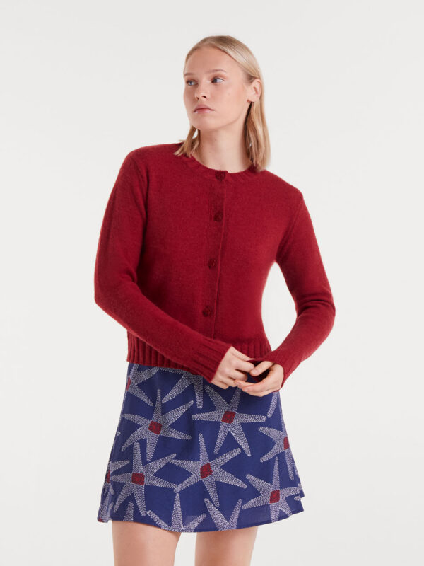 Compania Fantastica Red Knitted Cardigan