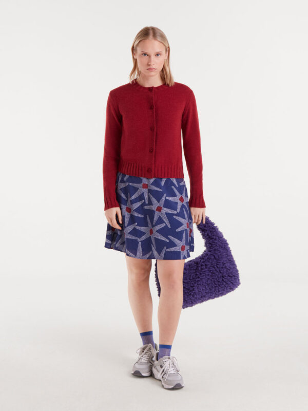 Compania Fantastica Red Knitted Cardigan