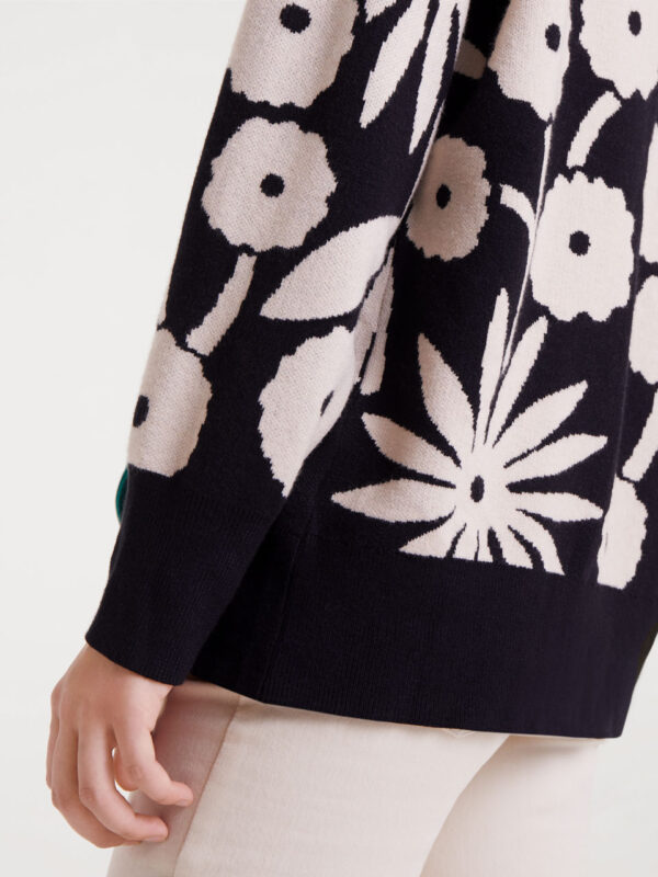 Compania Fantastica Tofu Print Jacquard Cardigan