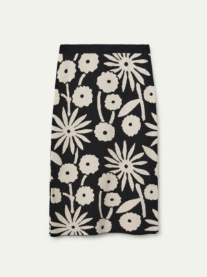 Compania Fantastica Tofu Print Jacquard Midi Skirt