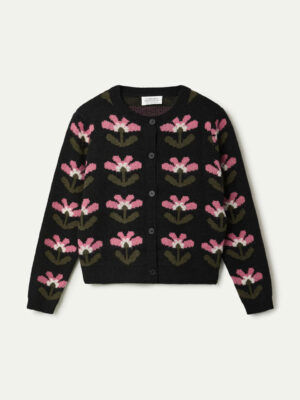 Compania Fantastica Baboushka Big Print Jacquard Cardigan