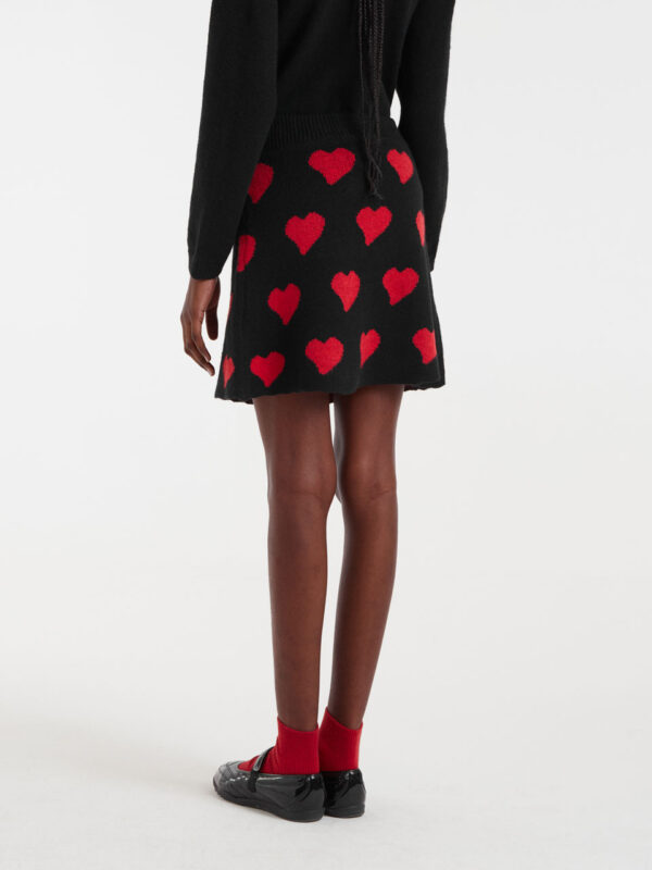 Compania Fantastica Heart Attack Jacquard Short Skirt