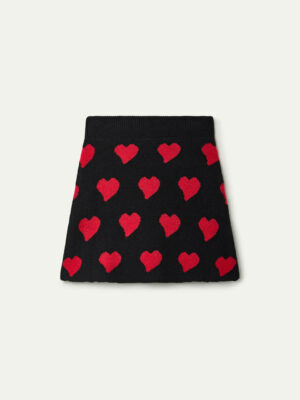 Compania Fantastica Heart Attack Jacquard Short Skirt