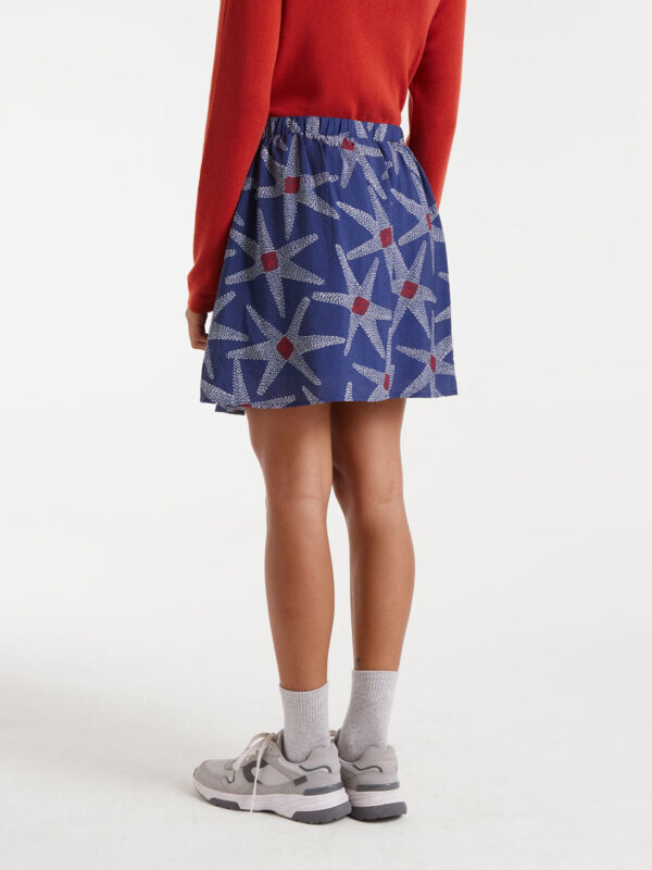 Compania Fantastica Short Skirt with Starship Print