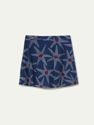Compania Fantastica Short Skirt with Starship Print