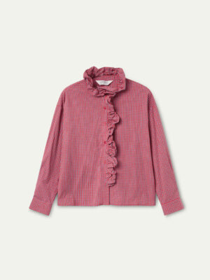 Compania Fantastica Shirt with Red Gingham Print