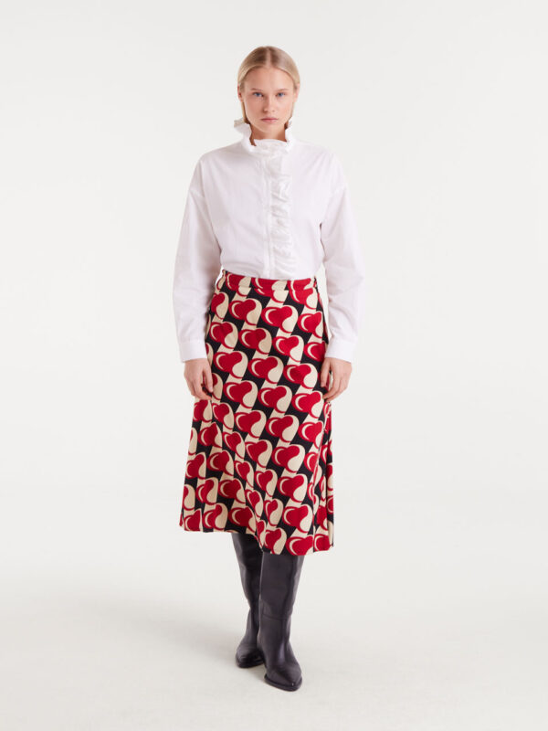 Compania Fantastica White Ruffled Shirt