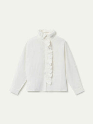 Compania Fantastica White Ruffled Shirt