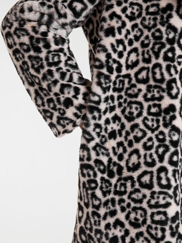 Compania Fantastica White Animal Print Coat