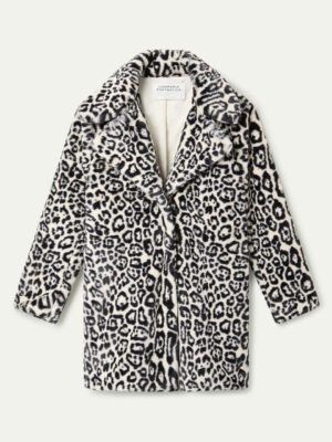 Compania Fantastica White Animal Print Coat