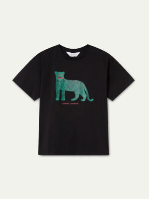 Compania Fantastica T-shirt with Leopard Print