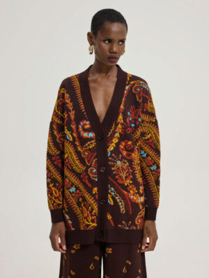 Hemithea Whiskey Sour Cardigan Bordeaux