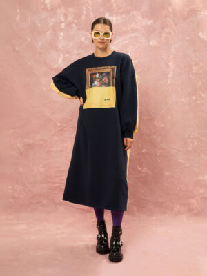 We are Futter Oversized Dress Blue/Yellow