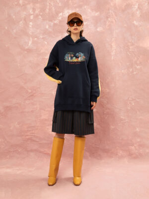 We are Oversized Hoodie Blue/Yellow
