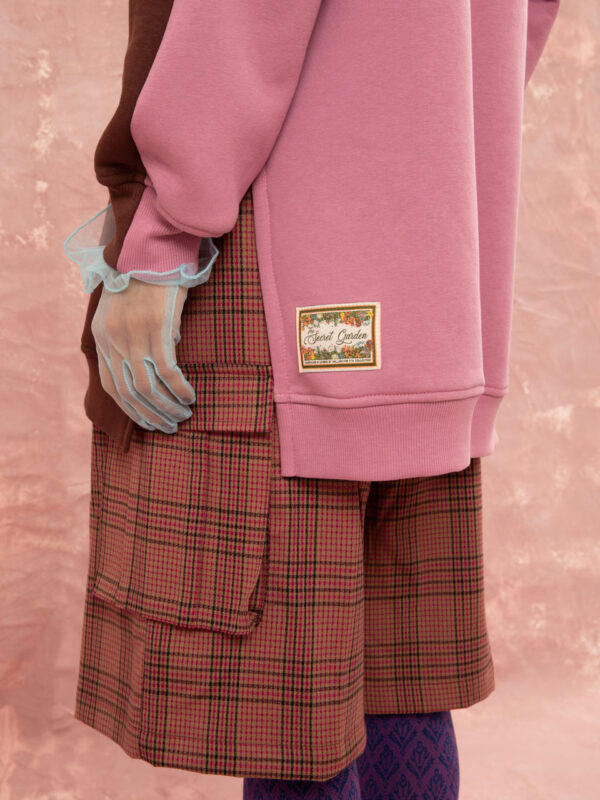 We are Oversized Hoodie Brown/Pink