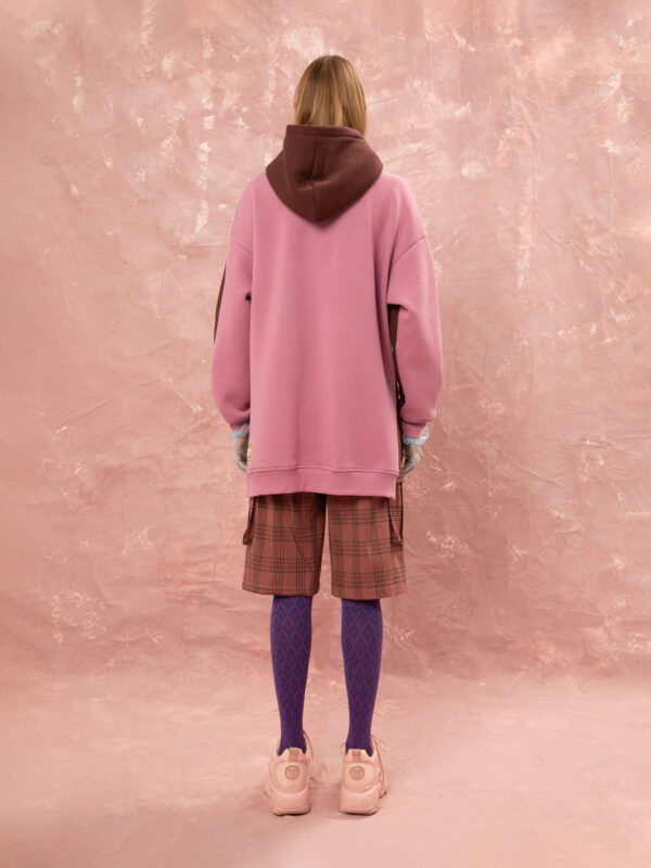 We are Oversized Hoodie Brown/Pink