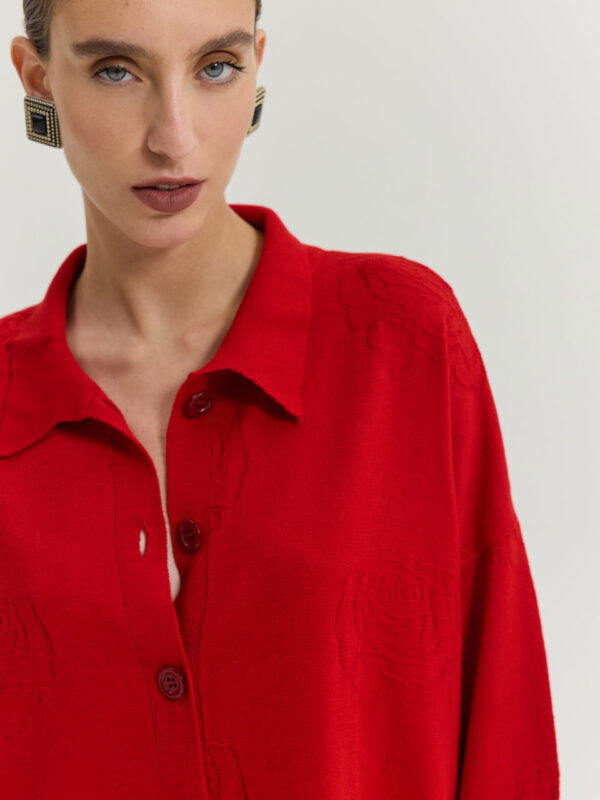 Hemithea Lagoon Cardigan Red