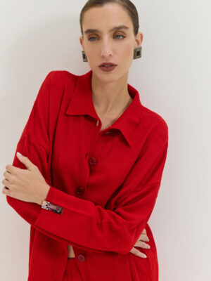 Hemithea Lagoon Cardigan Red
