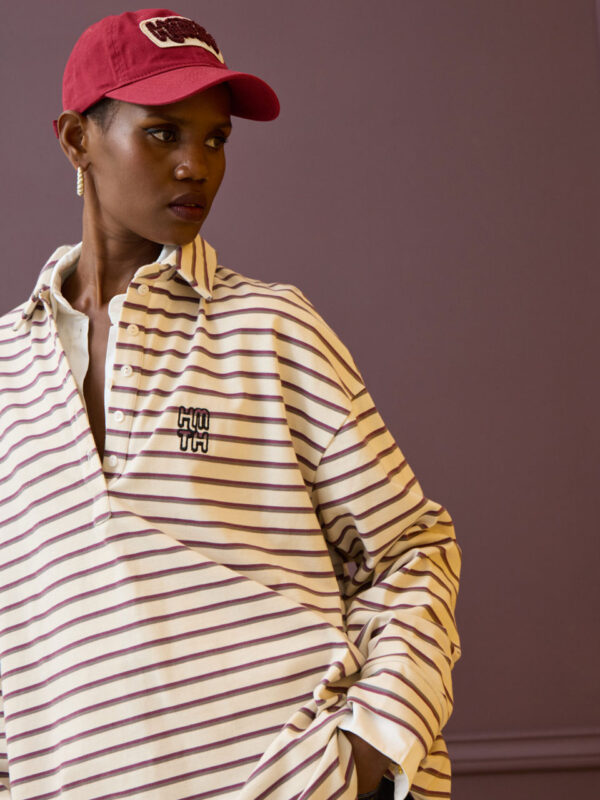 Hemithea Sidecar Sweatshirt Grey Bordeaux