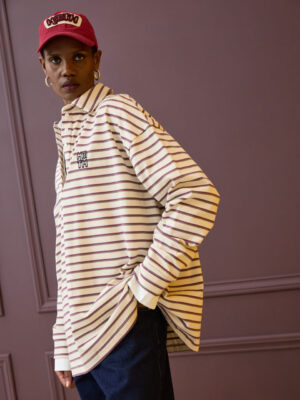 Hemithea Sidecar Sweatshirt Grey Bordeaux